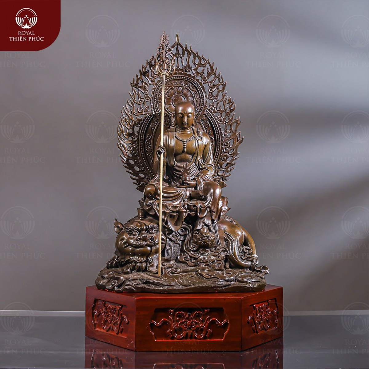 Ý nghĩa tượng Địa Tạng Vương cưỡi Đế Thính Ý nghĩa tượng Địa Tạng Vương cưỡi Đế Thính