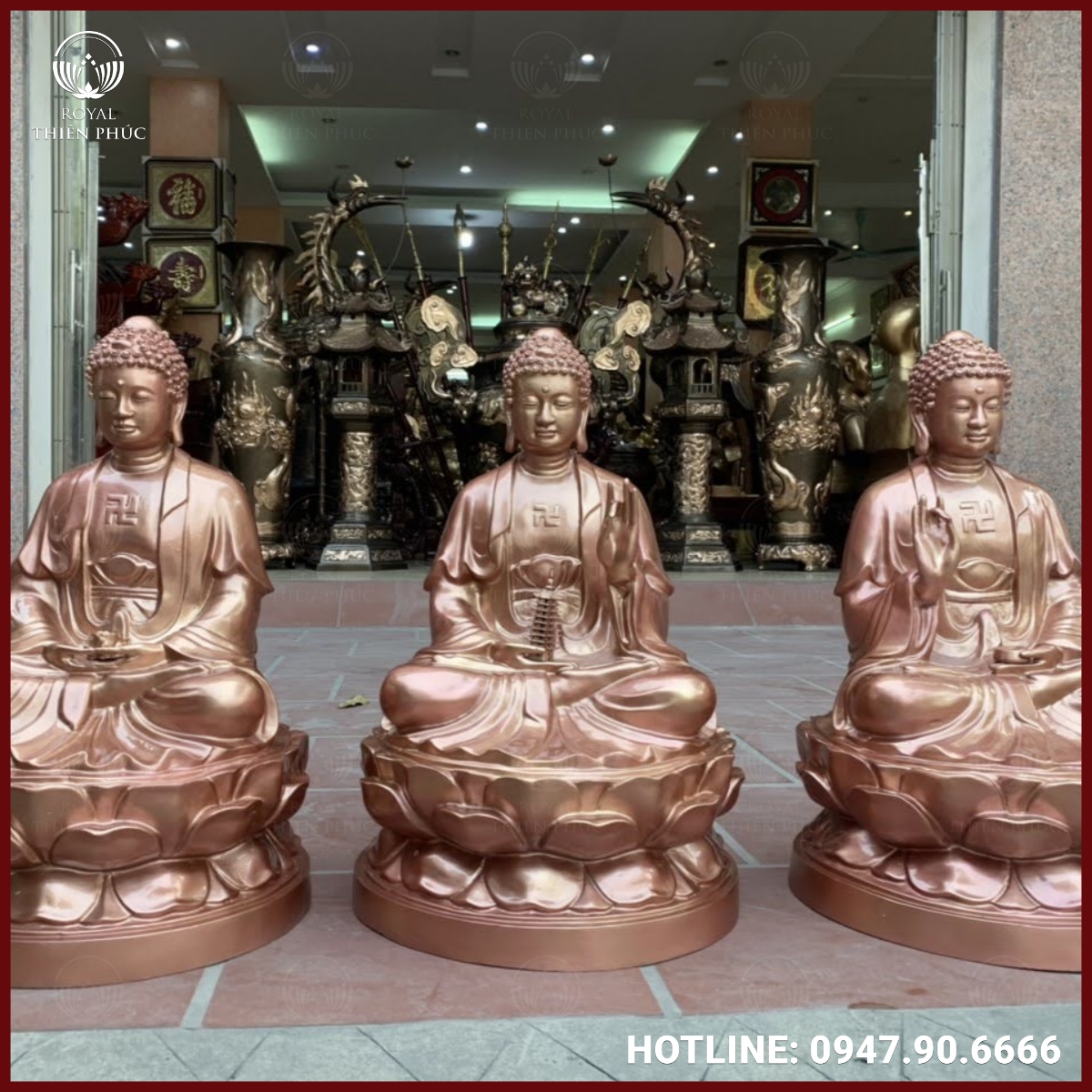 Bộ tượng Tam Thế Phật phù hợp với không gian nào? Bộ tượng Tam Thế Phật phù hợp với không gian nào?