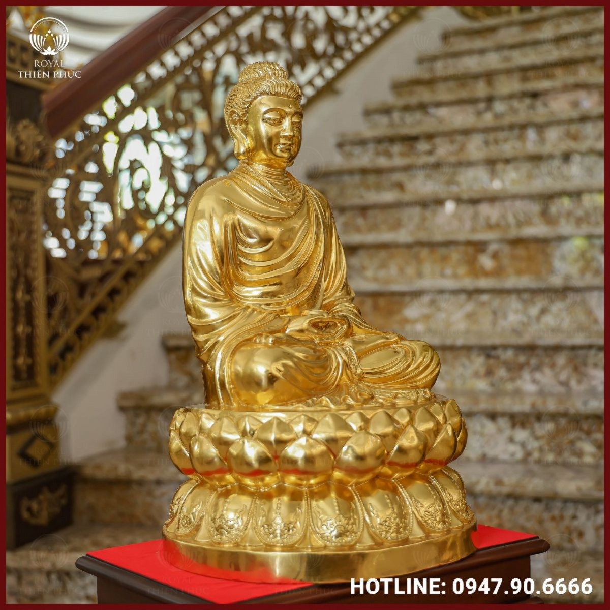 Ý nghĩa tượng Thích Ca đồng đỏ dát vàng Ý nghĩa tượng Thích Ca đồng đỏ dát vàng