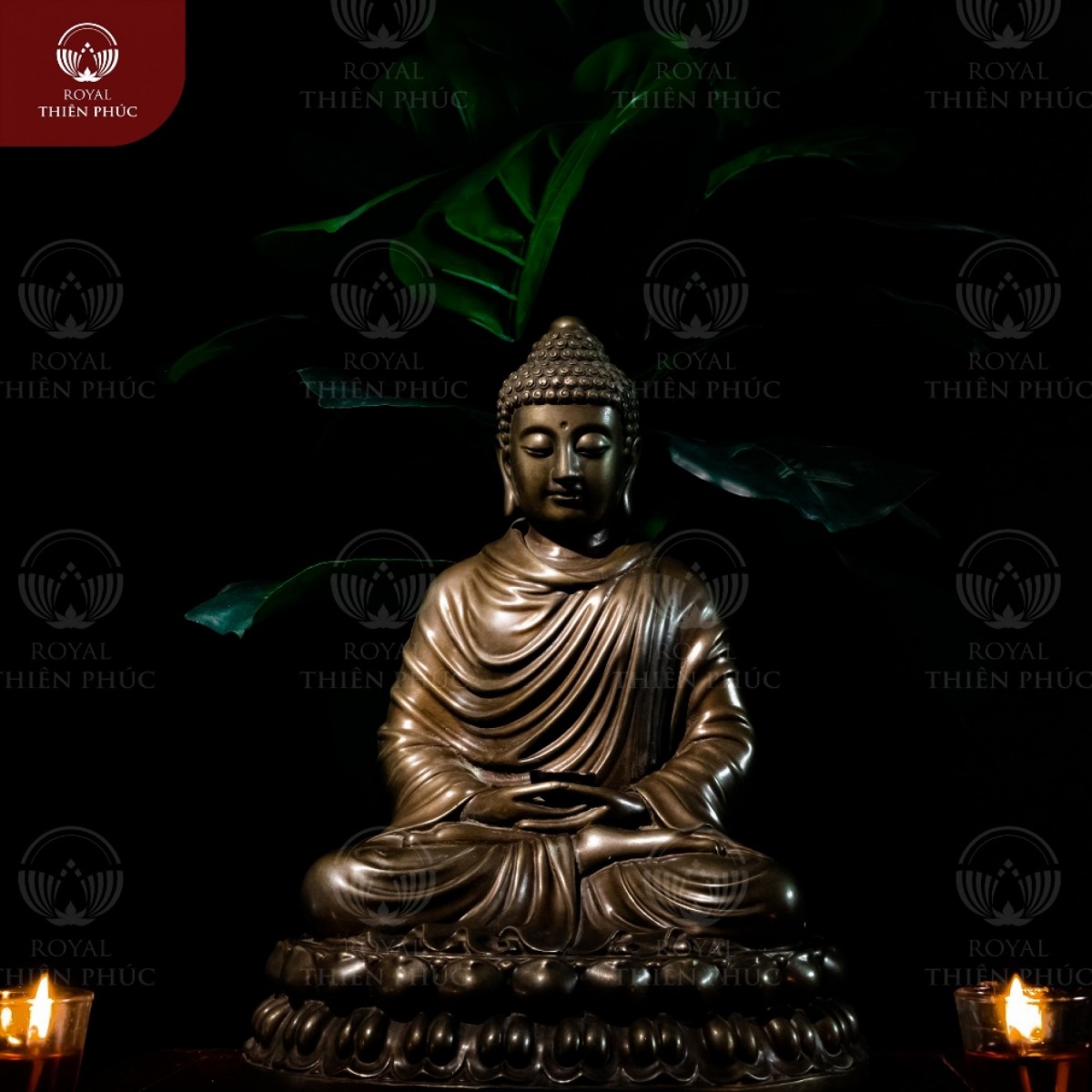 Tượng Phật Thích Ca bằng đồng hun giả cổ tư thế Thiền tọa Tượng Phật Thích Ca bằng đồng hun giả cổ tư thế Thiền tọa
