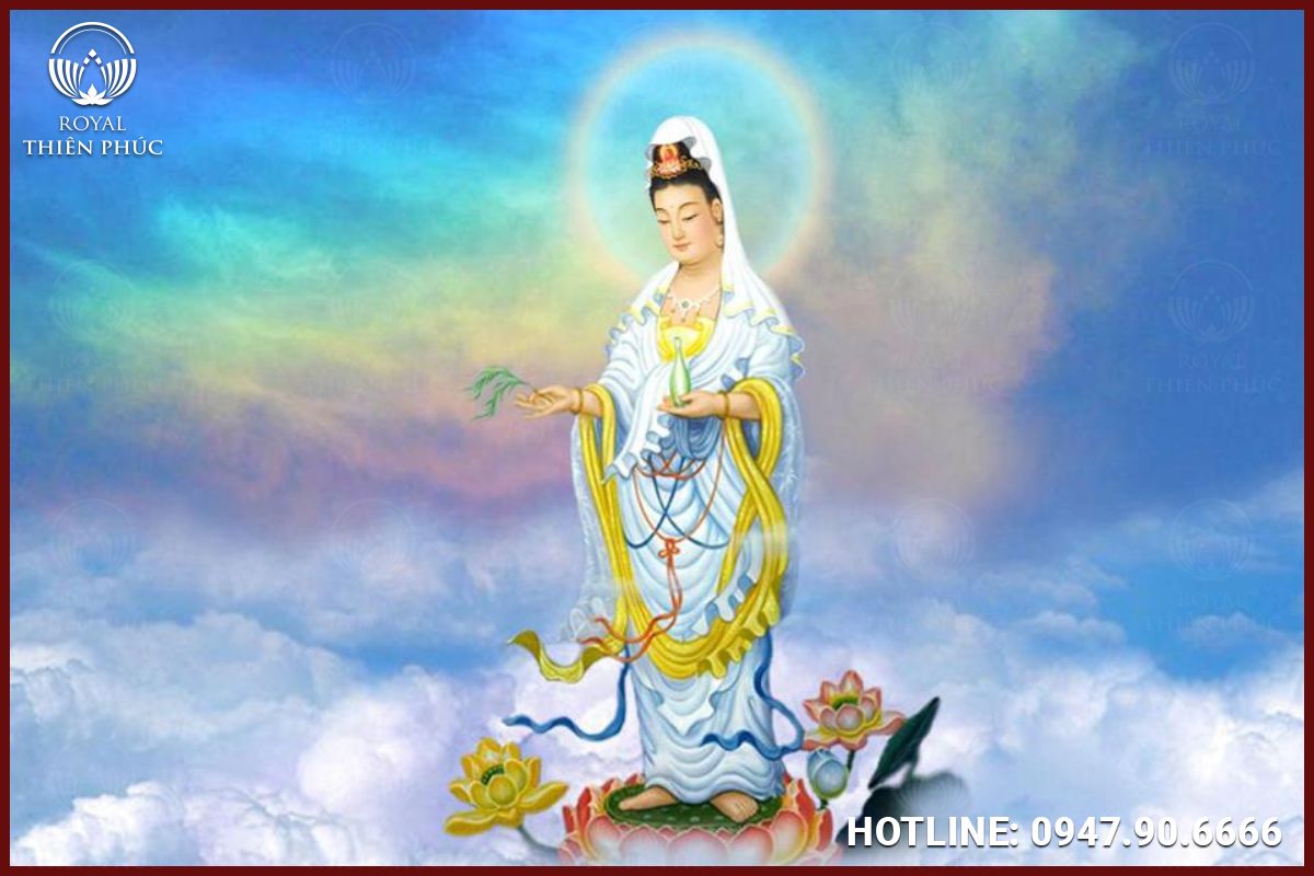 Mơ thấy Quan Âm Bồ Tát từ trên cao nhìn xuống trần gian