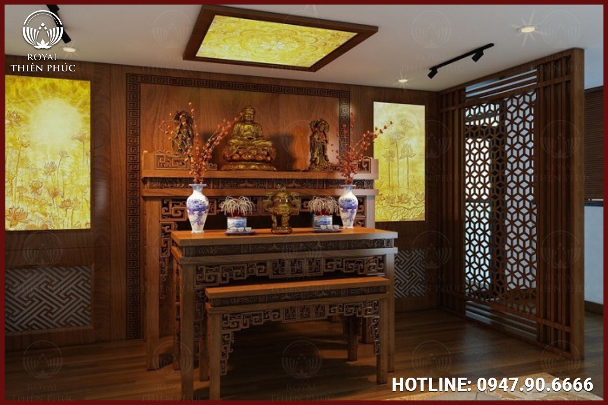 Hướng dẫn bày trí vật phẩm thờ cúng trên bàn thờ Phật và tổ tiên