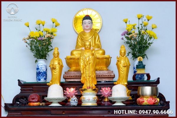 Cách thờ Tam Thánh Phật tại chùa và tại gia